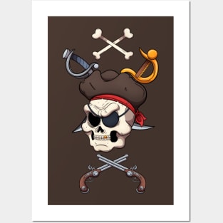 Pirate Skull Posters and Art